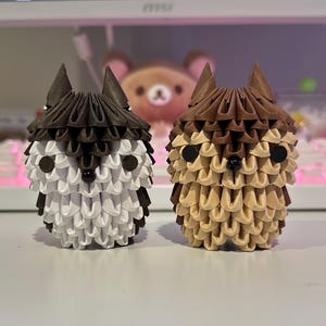 Figura di carta origami 3D a forma di cane