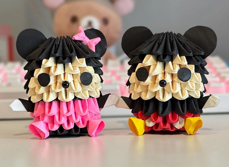 3D Origami Paper Figure Mickey Mouse image 5