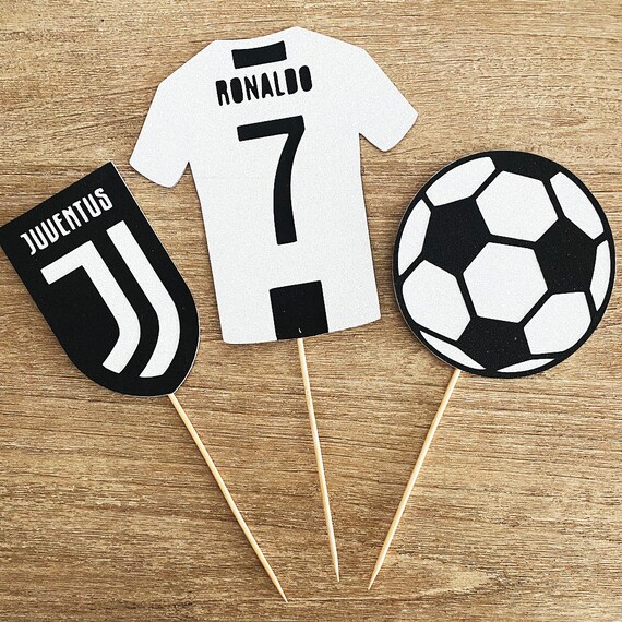 Juventus Ronaldo Soccer Birthday Party Cake Topper Etsy