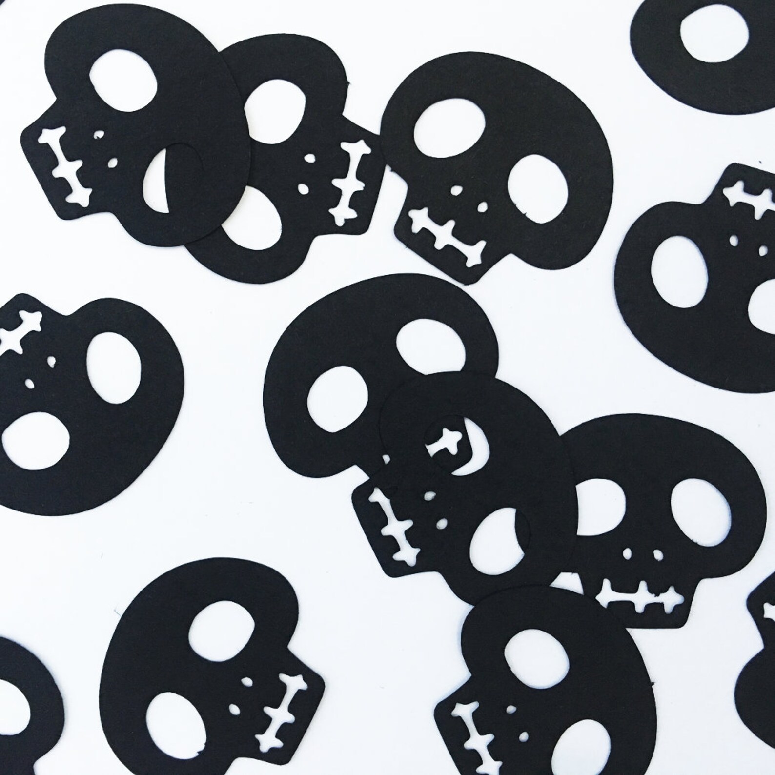 Skull Halloween Party Craft DIY Confetti Etsy