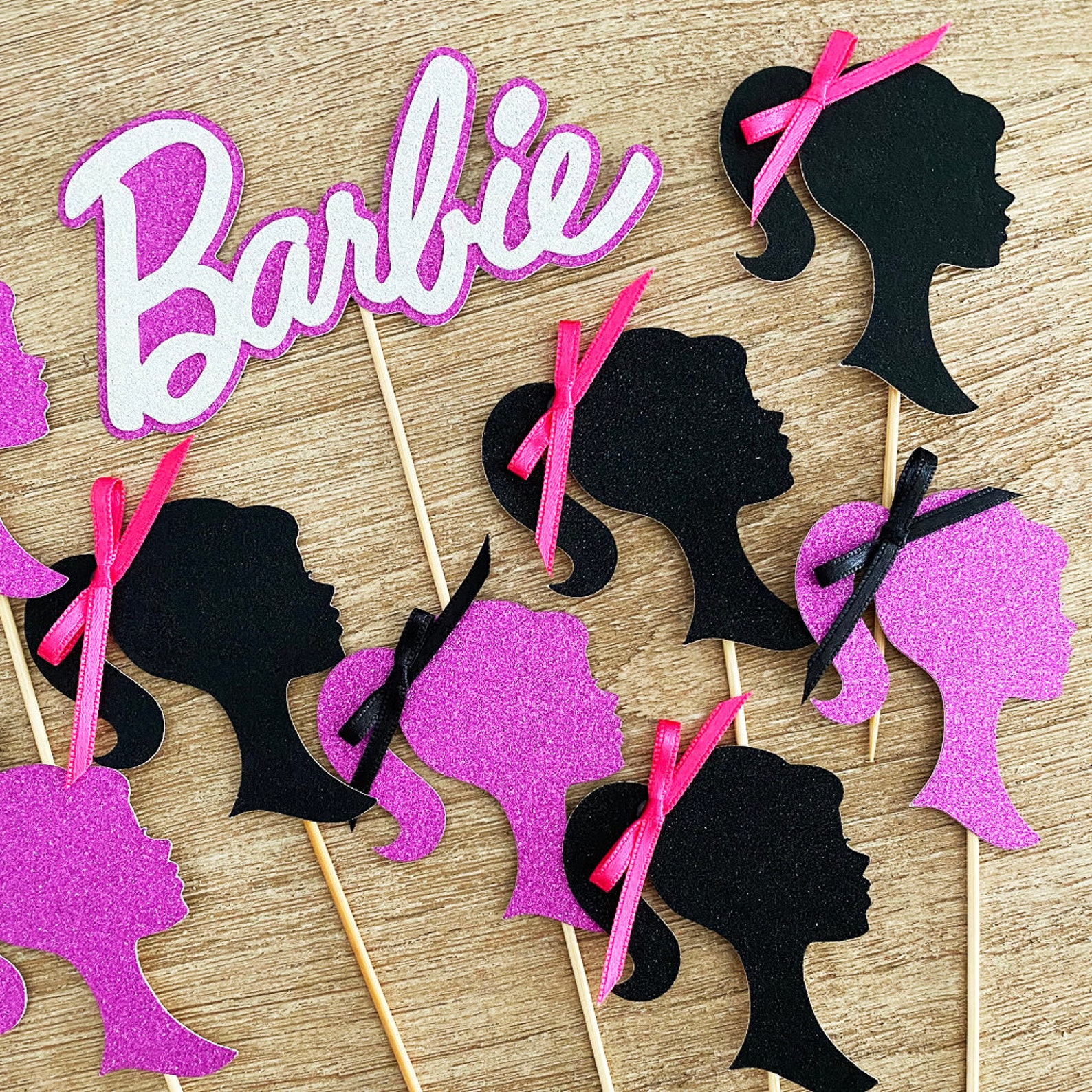 Barbie Birthday Party Cupcake Topper | Etsy