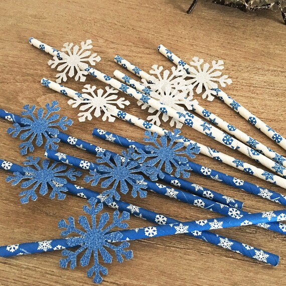 onederland straws snowflake decor frozen party decor frozen straws snowflake party snowflake straws frozen birthday