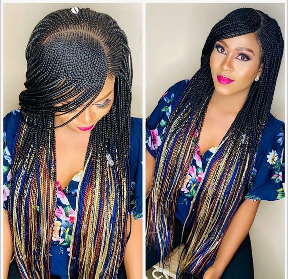 Ghana Weaving Braided Wigs Cornrow Wig Wigs For Women