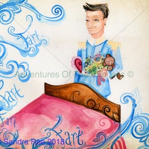 Tarjeta de felicitación de - The Very Handsome Prince© - Para cualquier ocasión - Blank Inside from - "The Farting Princess"© - Libro escrito por Sandra Roe