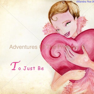 Tarjeta de felicitación - El corazón de la princesa© - Cualquier ocasión, en blanco dentro del libro - The Farting Princess© escrito por Sandra Roe