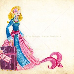 Biglietto d'auguri - La principessa© avventurosa - Per ogni occasione - Blank Inside - dal libro - How The Princess Got Her Name - di Sandra Roe
