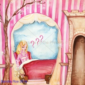 Cartão de felicitações de - The Forgetful Princess© - Para qualquer ocasião - Em branco por dentro - do livro The Princess and The Pee© - escrito por Sandra Roe
