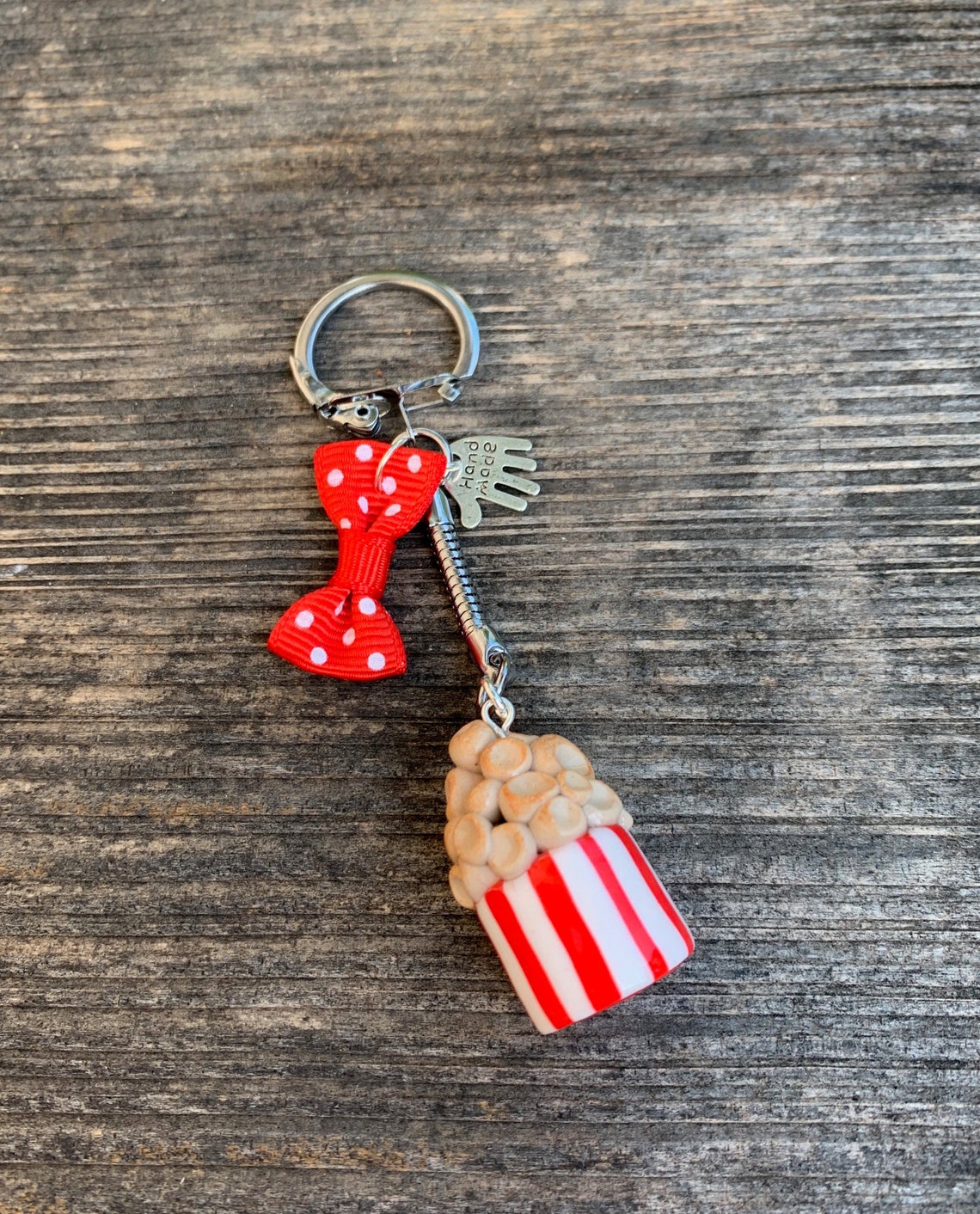 Keyrings Pot of Popcorn Fimo Paste Etsy