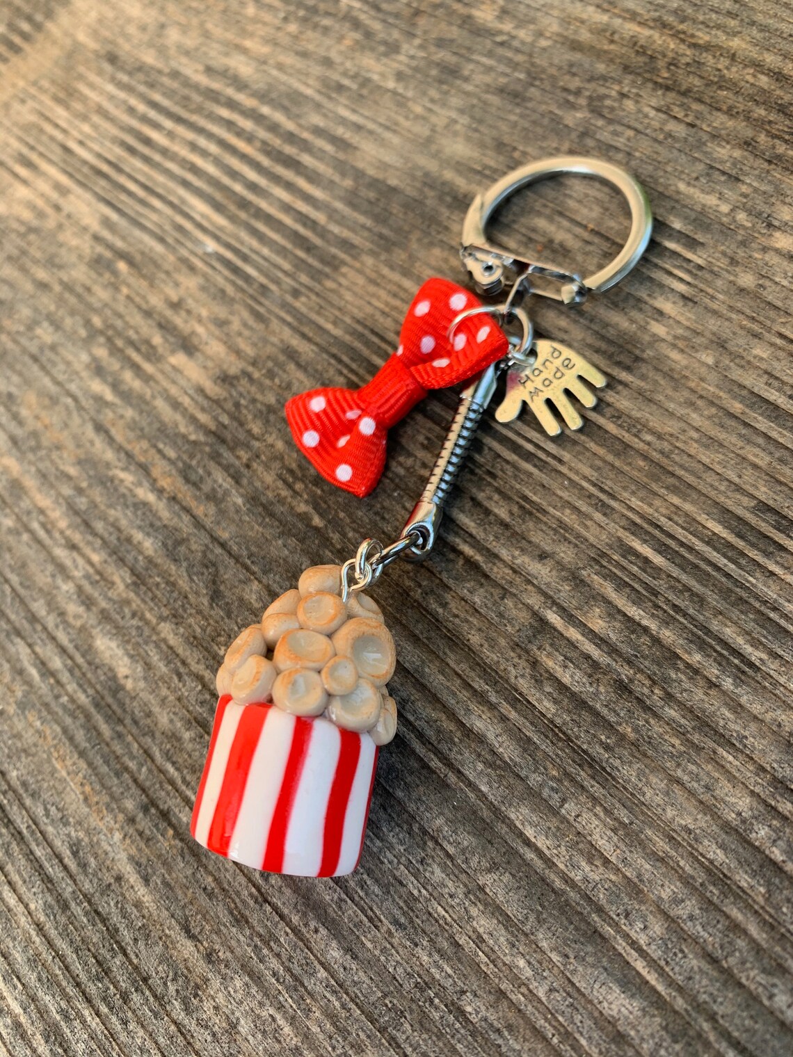 Keyrings Pot of Popcorn Fimo Paste Etsy