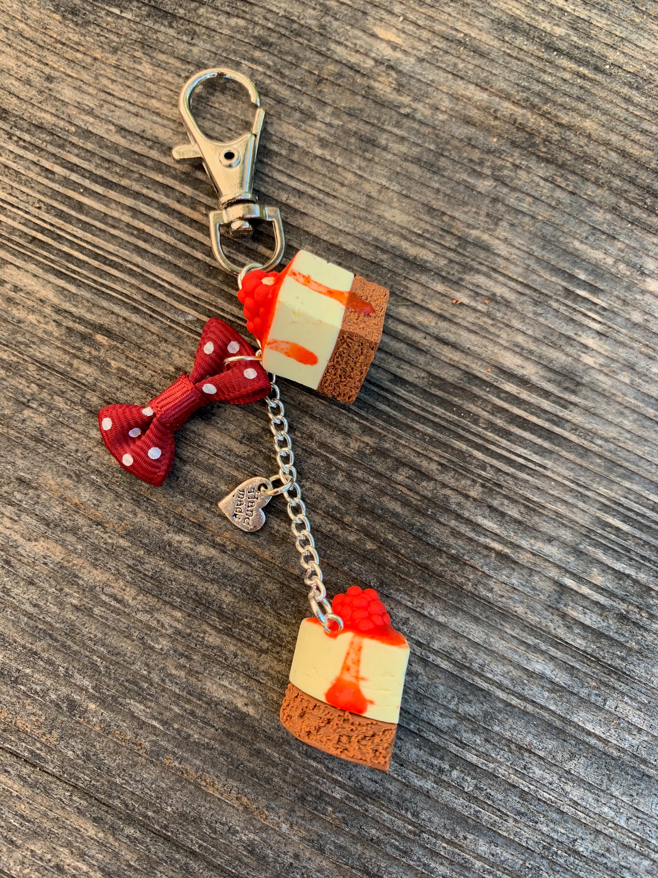 Keyrings Parts Raspberry Cheesecake Fimo Paste Etsy Canada