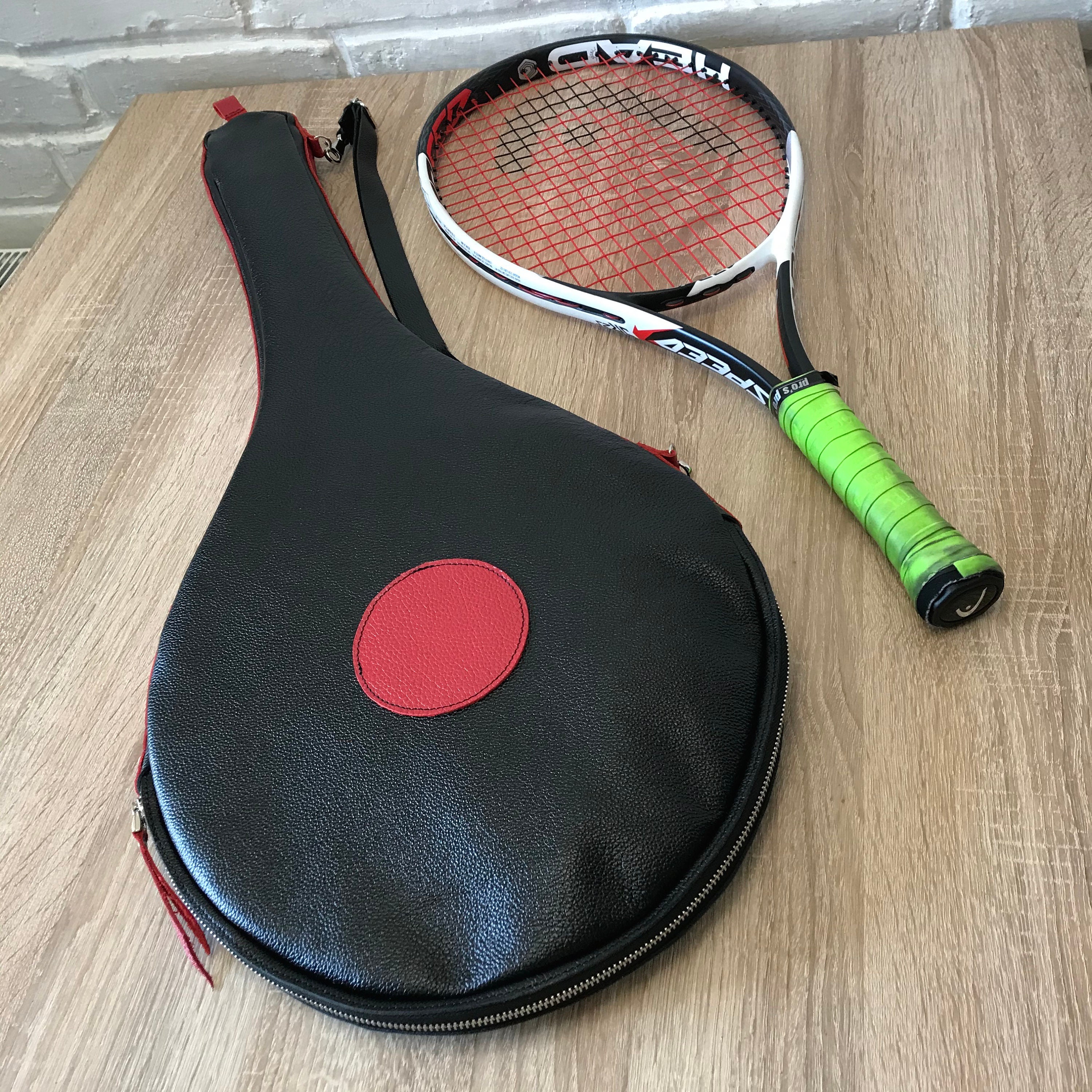 vee Leuk vinden Ritmisch Leather tennis bag - Etsy België