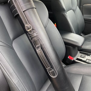 Leder Tube 11 cm - Kurz Dokumentenhalter - Blaudruck Aufbewahrung - Zeichentube - Handgemachtes Etui