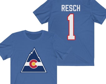 Colorado Rockies Chico Resch Vintage Hockey T-shirt With 
