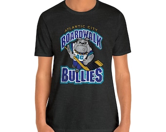 Atlantic City Boardwalk Bullies ECHL Retro Hockey Team T-Shirt - Vintage Hockey Shirt - Defunct Hockey Team Shirt