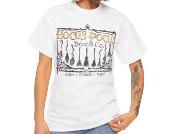 Hocus Pocus Broom Company Unisex T-Shirt - Halloween Shirt