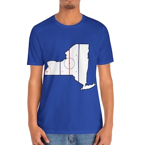 New York Hockey State of Mind State Hockey Rink T-Shirts - Hockey Shirt