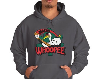 Macon Whoopee Retro Hockey Hooded Sweatshirt - Old Time Hockey Hoody