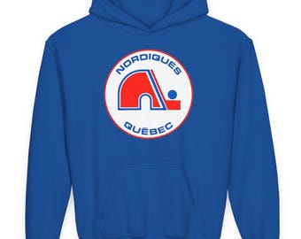 Kids Quebec Nordiques Hockey Hoodie - Retro Vintage NHL Hockey Hoodie