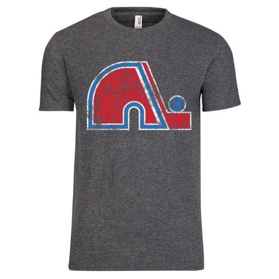 Throwback Retro Quebec Nordiques T-Shirt with Worn Logo Tee | Etsy