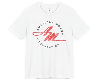 American Motors Corporation Retro Logo T-Shirt | Vintage Distressed Auto Tee | 1954 AMC Logo