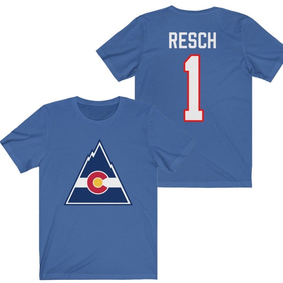 Colorado Rockies Chico Resch Vintage Hockey T-shirt With 