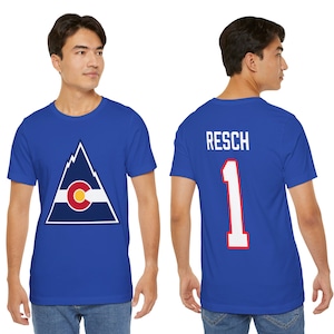 Colorado Rockies Chico Resch Vintage Hockey T-Shirt with Player Name/Number - Shersey - Customizable Name and Numbers