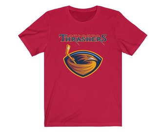 Mens Atlanta Thrashers Throwback Retro Hockey Tee T-Shirt
