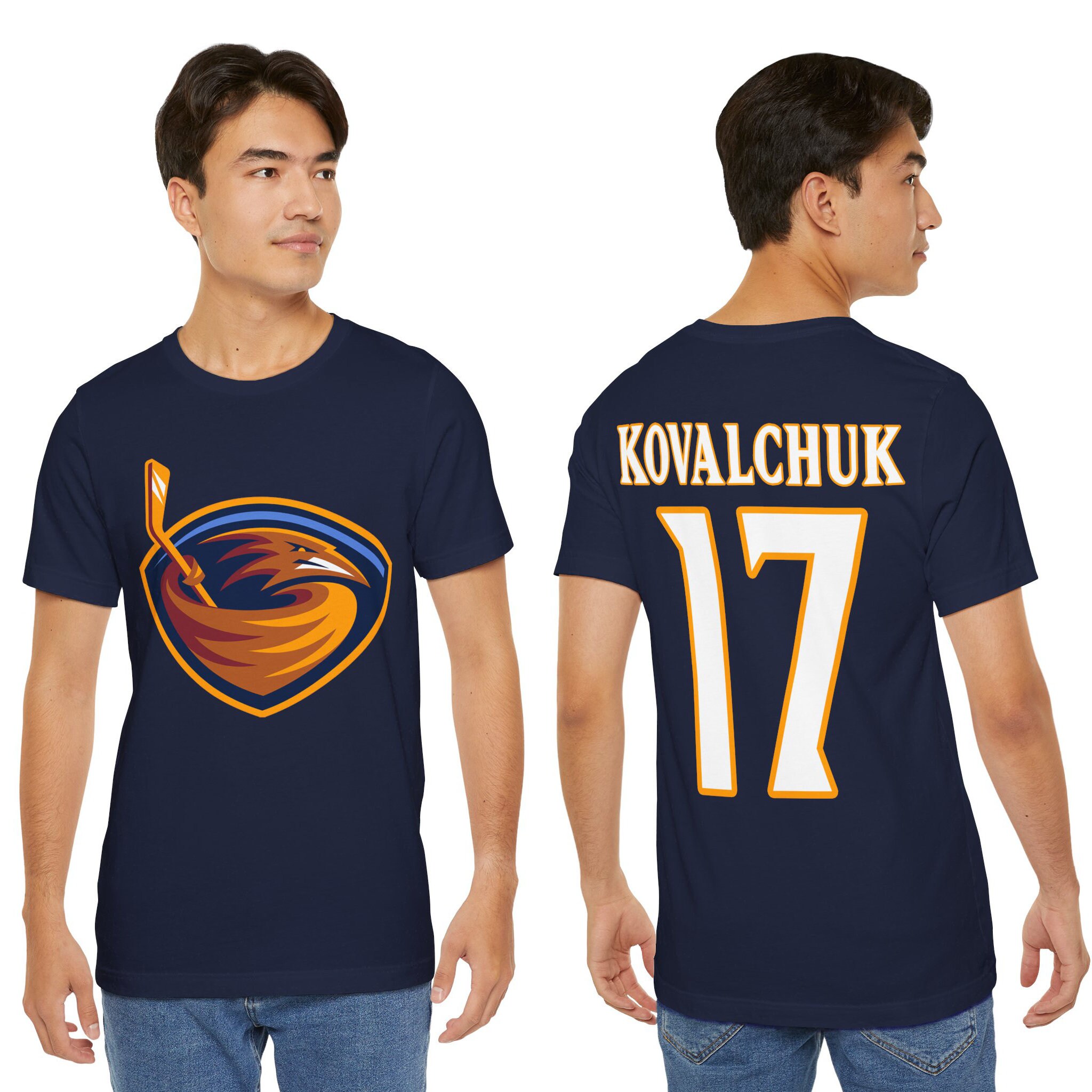 Atlanta Thrashers Throwback Retro Hockey Shersey Tee T-shirt