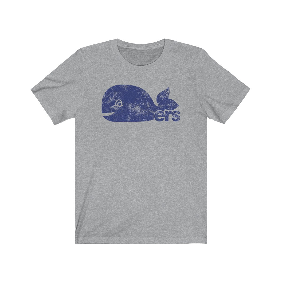 T-shirt Vintage Hartford Whalers Hockey - Logo Pucky - Couleur Heather Blue - Unisexe - Neuf Avec étiquettes