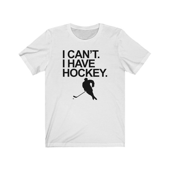 I Can't I Have Hockey Mens Hockey T-shirt With Skater - Fun