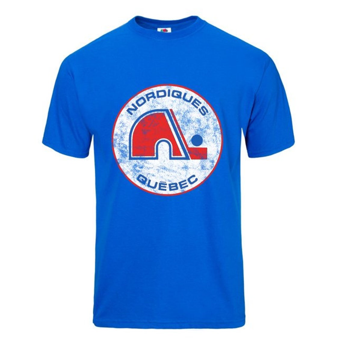 T-shirt Vintage Québec Nordiques Gardien De But - Taille 2XL, Blanc, Marque Bulletin Athletics