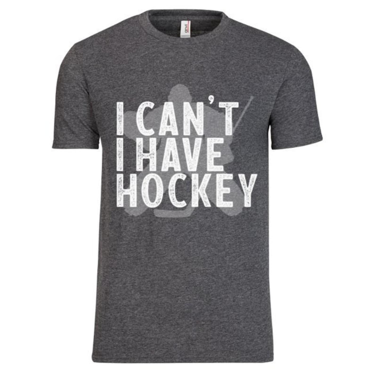 I Can't I Have Hockey Mens Hockey T-Shirt with Goalie | Etsy