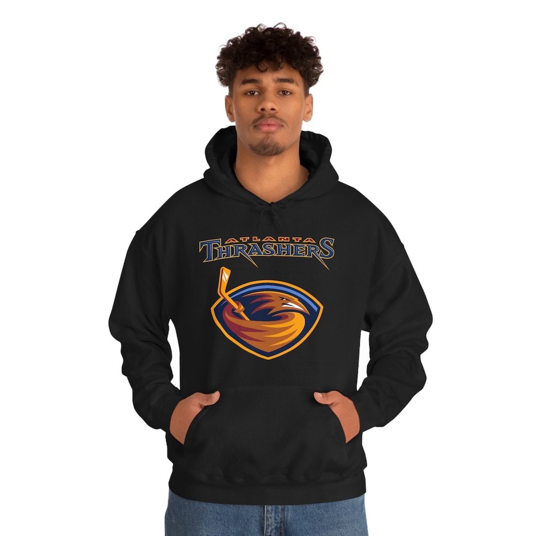 Buy Atlanta Thrashers NHL Retro Hockey Hooded Sweatshirt- Old Time