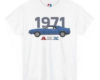 1971-1974 AMC Javelin AMX Muscle Car T-Shirt - American Motors Corporation