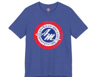 American Motors Corporation Retro Logo T-Shirt | Vintage Distressed Auto Tee | 1958 AMC Logo
