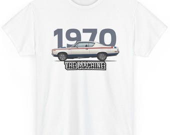 1970 AMC Rebel Machine Muscle Car T-Shirt - American Motors Corporation Cars