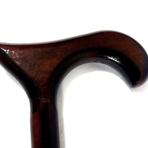 classical papal walking cane, papal walking stick, wooden walking stick, wooden walking cane, handle carved cane, hand carved cane