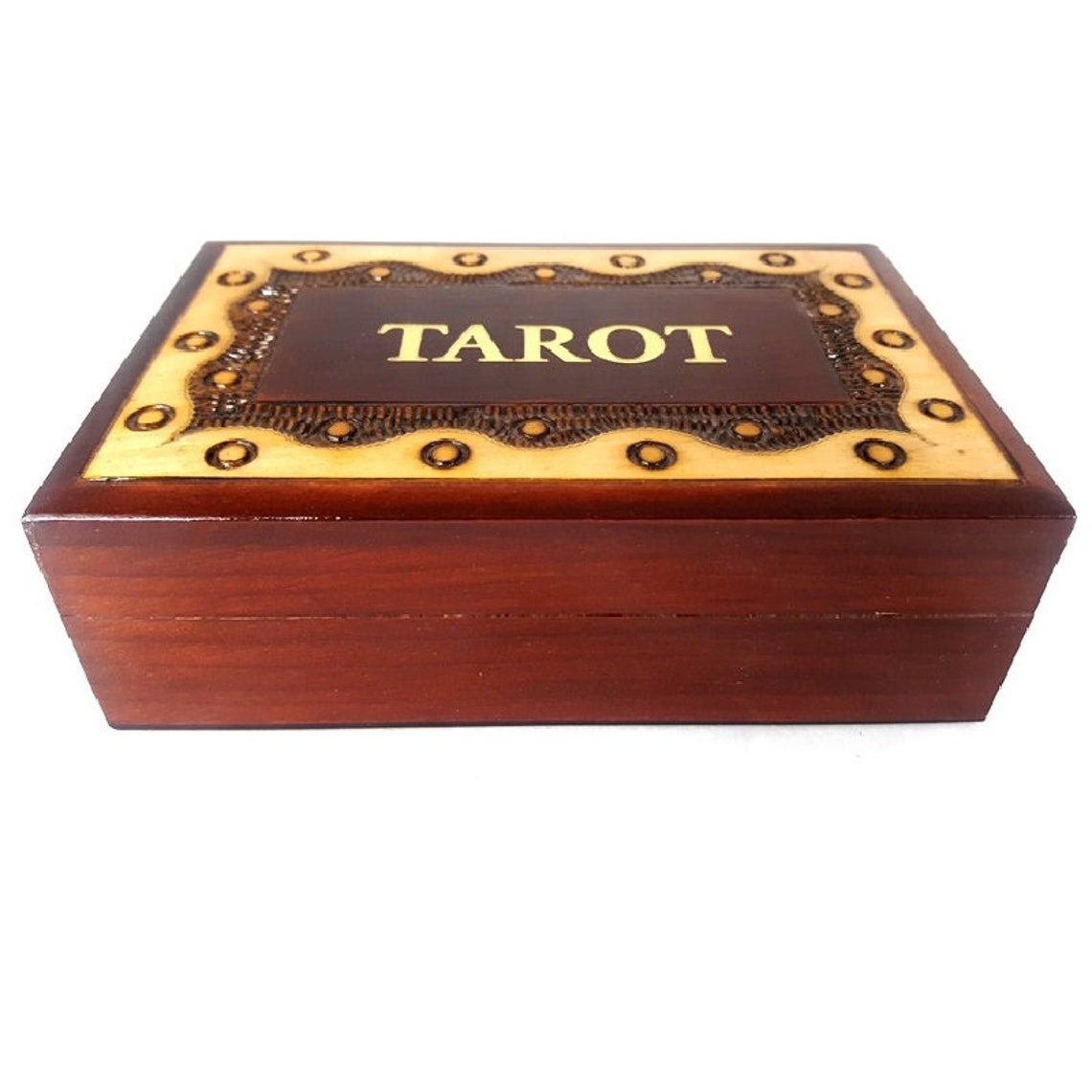 Tarot Cards Wooden Box Tarot Box Handmade Box Handcarved Etsy