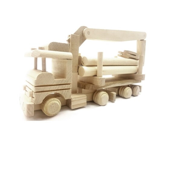 wooden crane toy