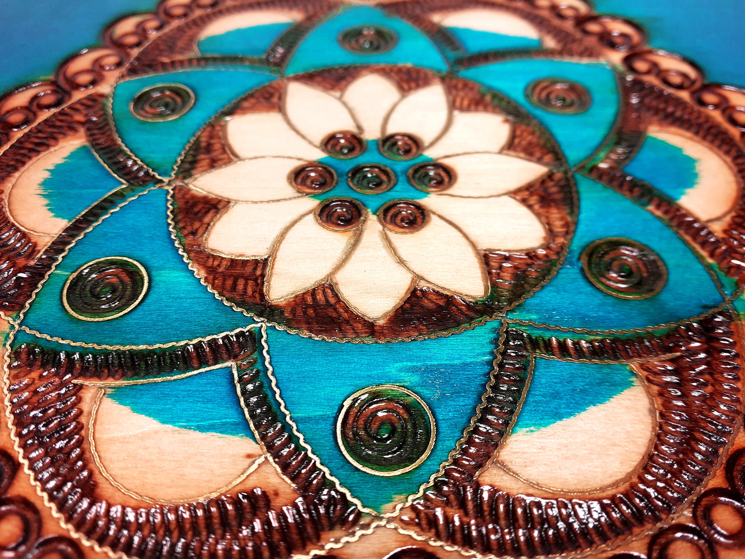【bluebox@ジュエリー整理中✧︎*。】空箱セット Wooden Blue Jewelry Box With Drawers and Mirror, Mini