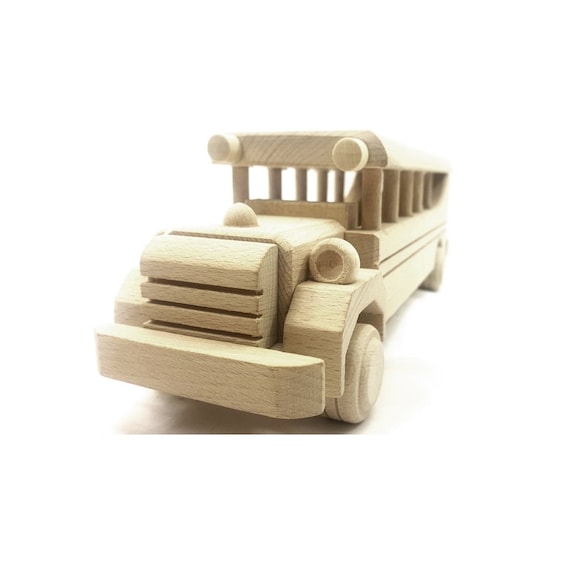 toy wooden bus