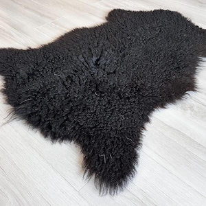Gotland sheepskin.curly SheepSkin,natural Tanned Handmade sheepskin  Rug.Genuine Sheepskin.Real soft Sheepskin pelt,100% natural colors
