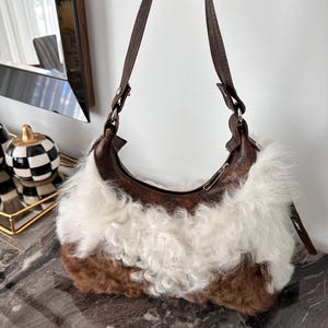 Classic Leather Tote Everyday use tote bag,Student Bag, Personalized Leather Shoulder Bag,Mother’s Day Gift.SheepSkin bag,christmas gift