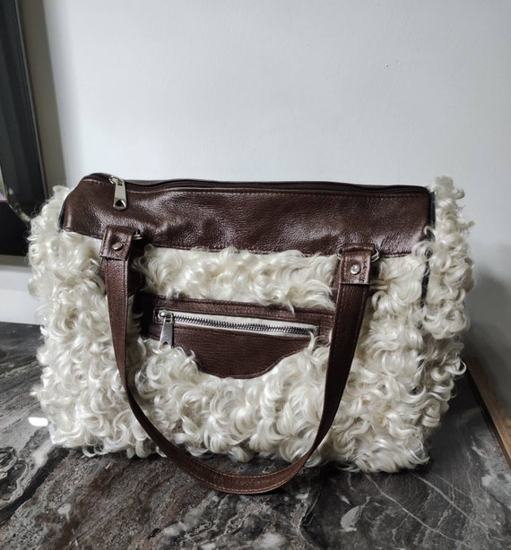 Sheepskin handbag hotsell