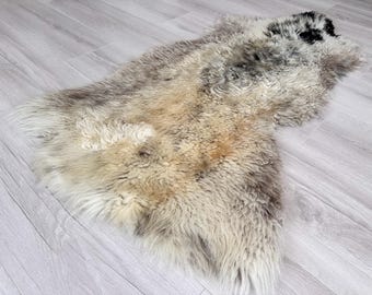 Natural Sheepskin Rug, Genuine Sheepskin Throw, Sofa Chair Cover