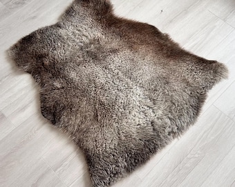 Genuine Sheepskin Rug, Natural Colors, Luxury Throw Chair Cover
