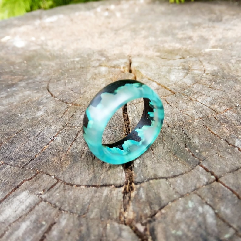 Wood Ring for Women Mens Resin Ring Resin Rings for Men Wood Resin Ring Mens Wood Ring Mens Resin Wood Ring Womens Wooden Ring