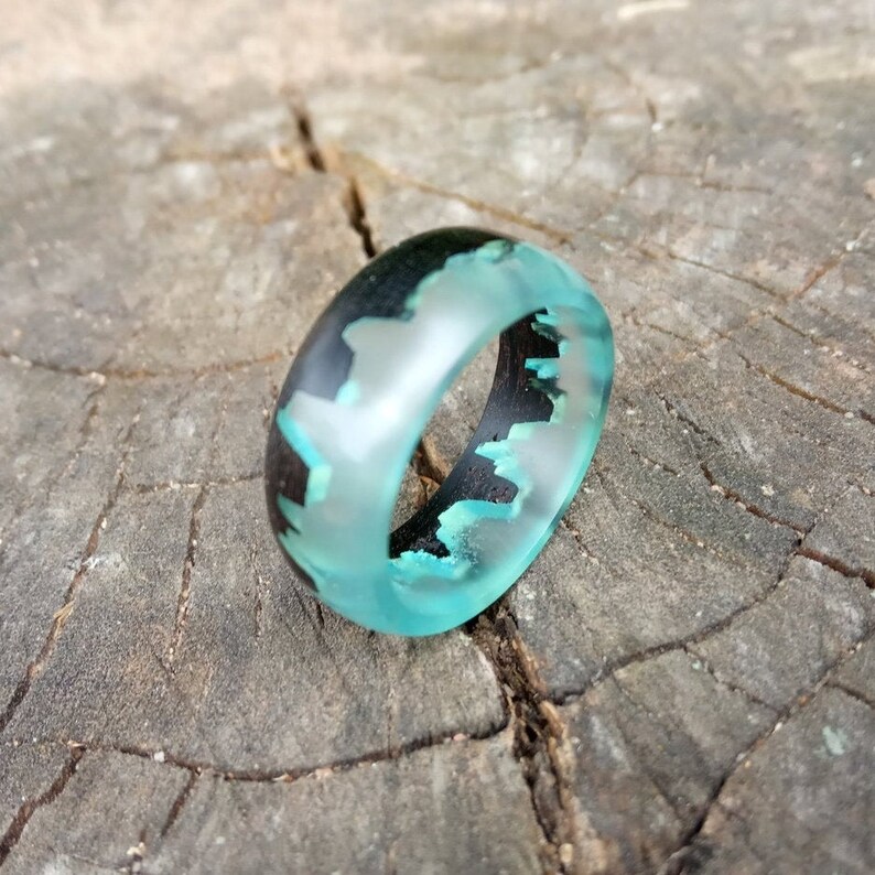 Wood Ring for Women Mens Resin Ring Resin Rings for Men Wood Resin Ring Mens Wood Ring Mens Resin Wood Ring Womens Wooden Ring