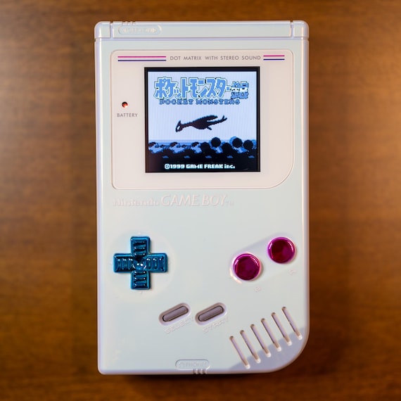 Glossy White GameBoy DMG-01 Clean shell new ips lcd screen