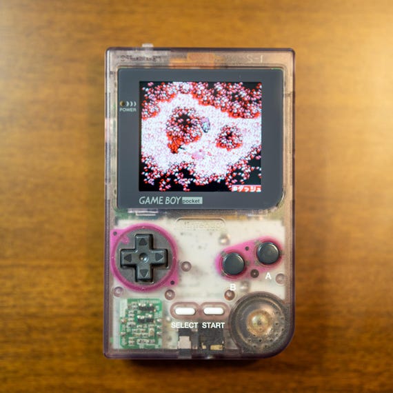 Clear Gameboy Pocket Big IPS color display
